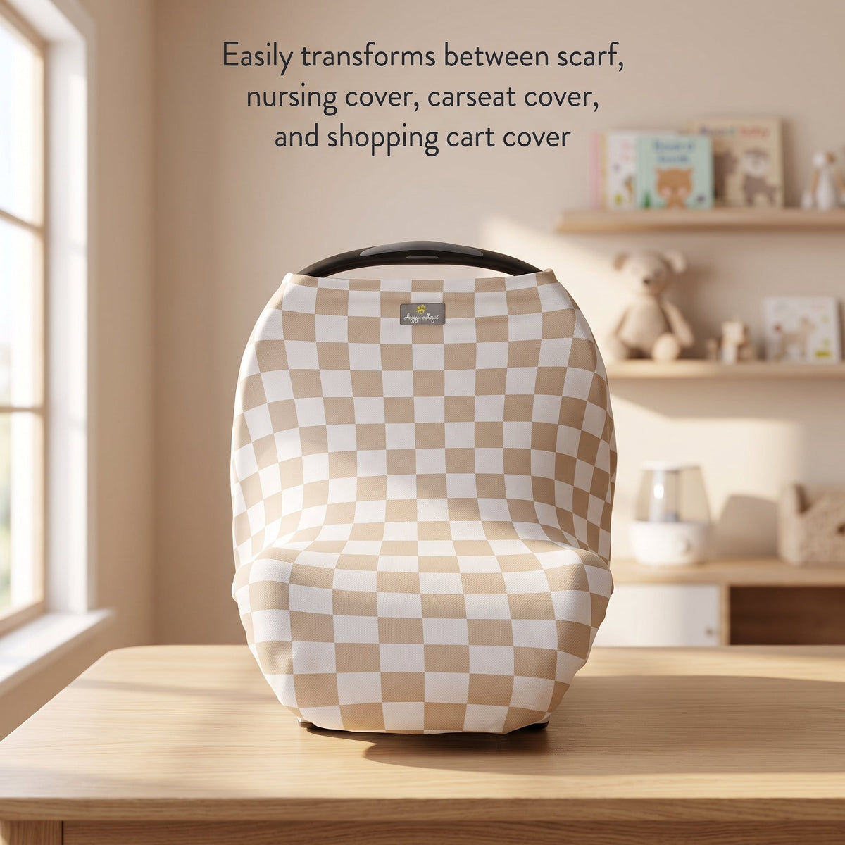 ELSVIN checkered nursing cover – product details and usage