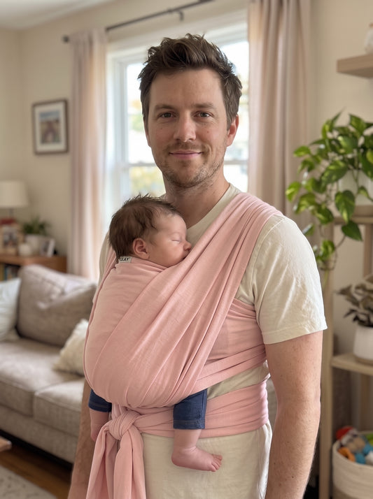 ELSVIN Adjustable Baby Wrap Carrier and Sling – Pink