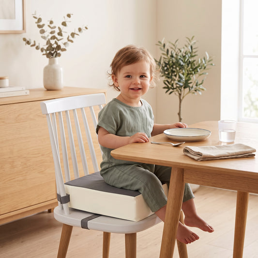 ELSVIN Toddler Booster Cushion with Dual Straps – Grey – detail 1