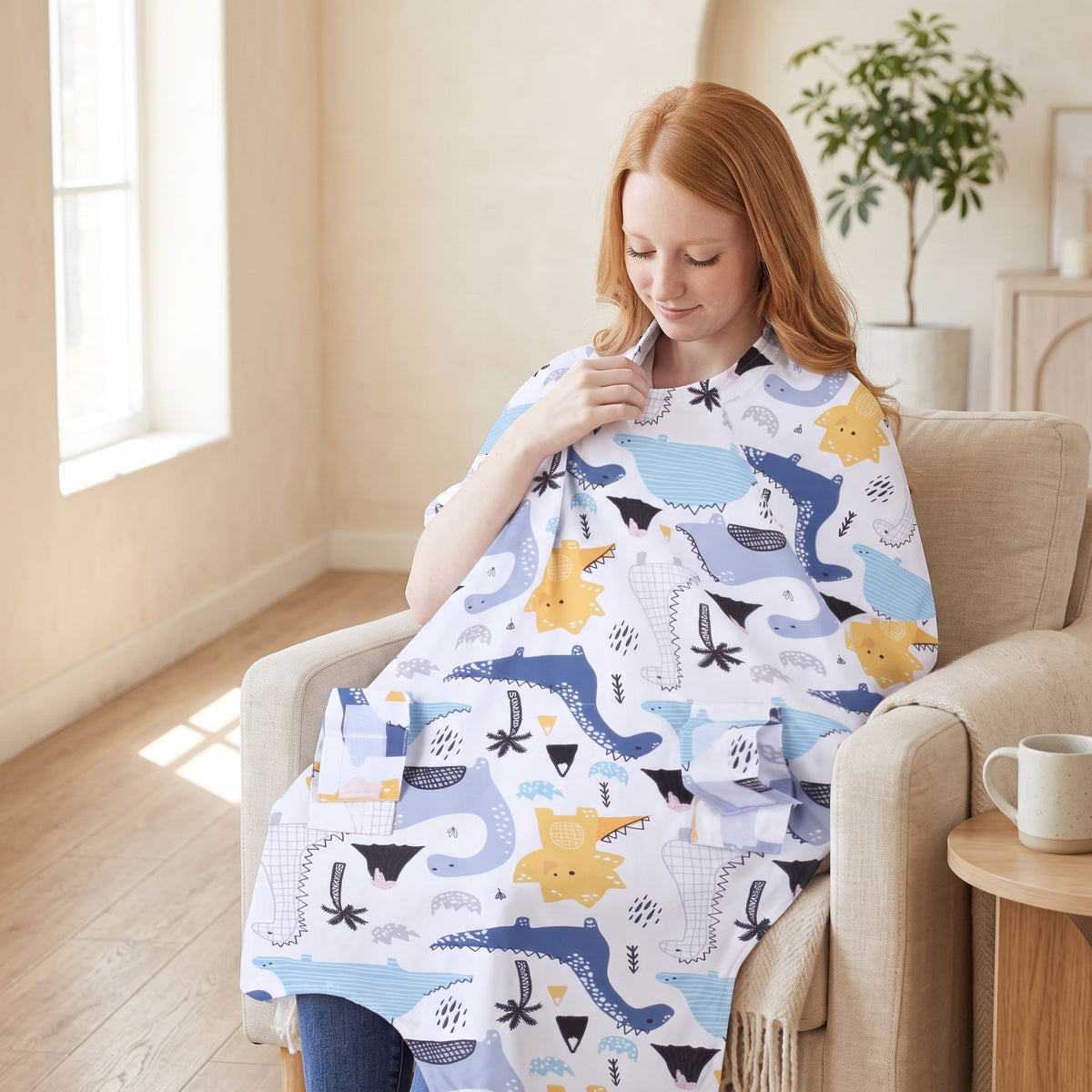 ELSVIN Peekaboo Infant Car Seat Cover – Polyester & Minky – detail 2