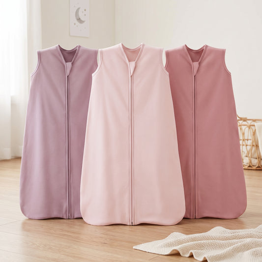 ELSVIN Cotton Baby Sleep Sacks – 3 Pack, 0–6 Months, 0.5 TOG – main image